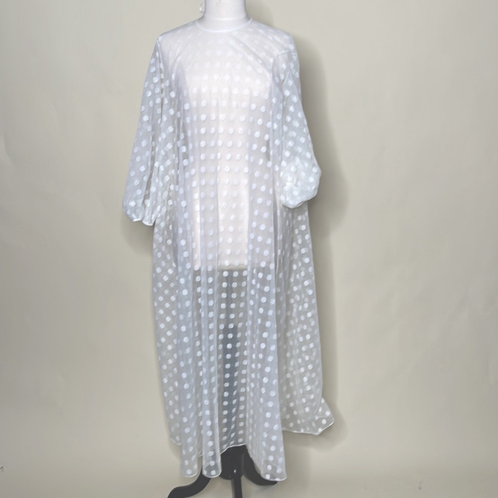 Vintage Chiffon White Gown